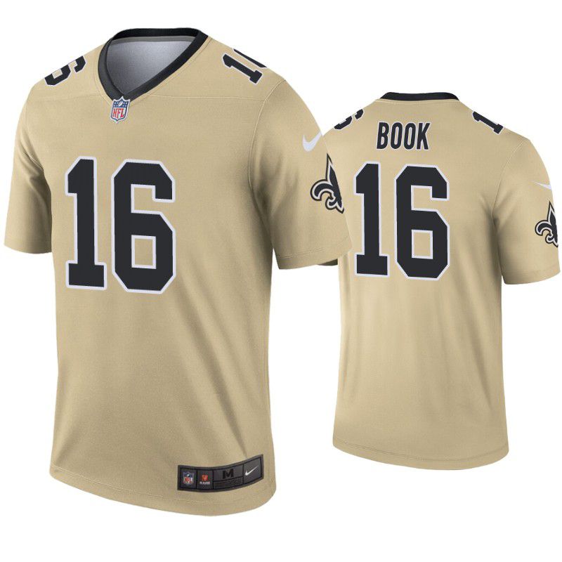 Men New Orleans Saints #16 Ian Book Nike Gold Inverted Legend NFL Jersey->new orleans saints->NFL Jersey